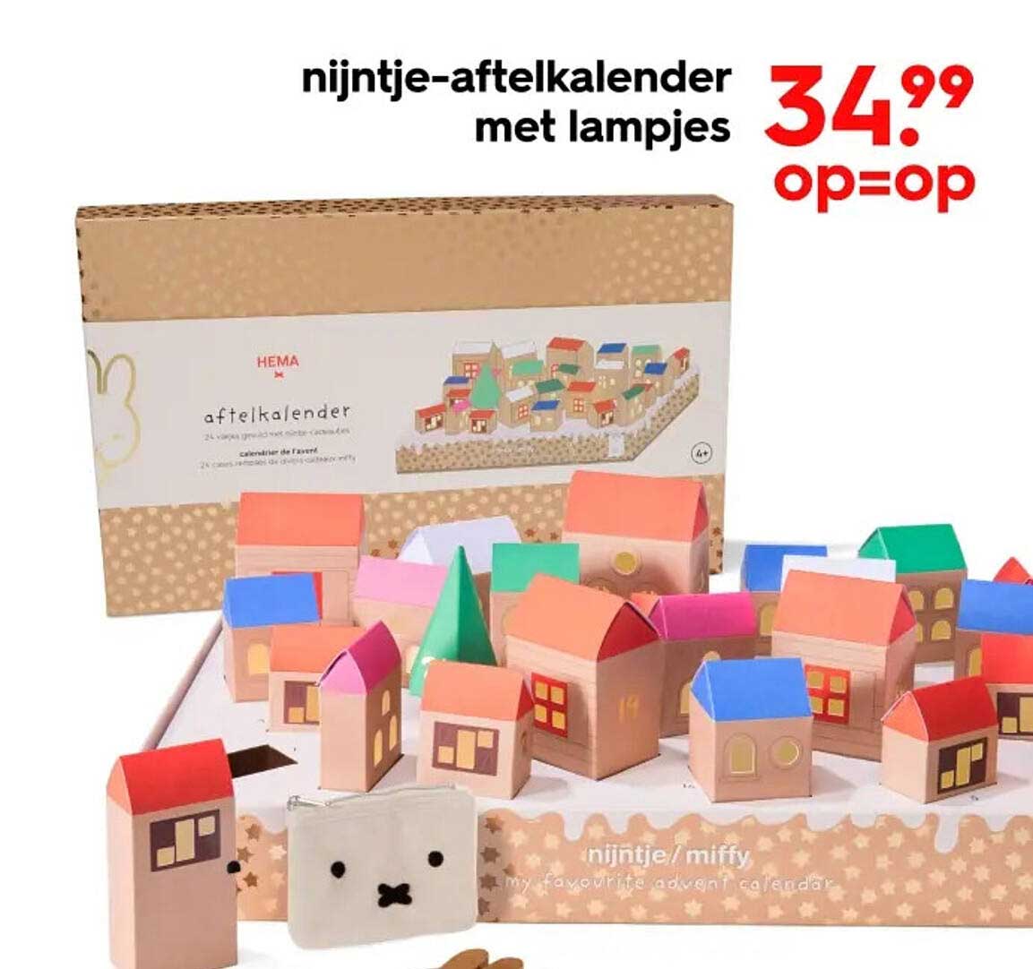 nijntje-aftelkalender met lampjes