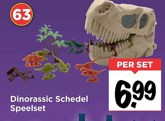 Dinorassic Schedel Speelset