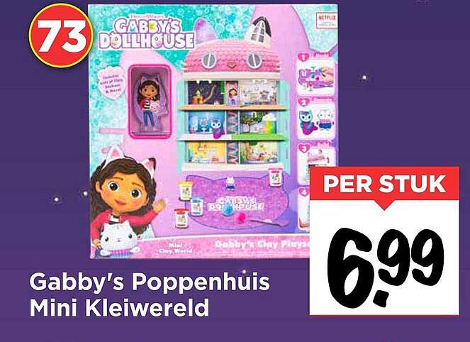 Gabby's Poppenhuis Mini Kleiwereld