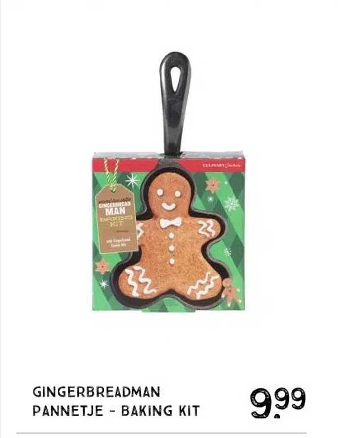 GINGERBREADMAN PANNETJE - BAKING KIT