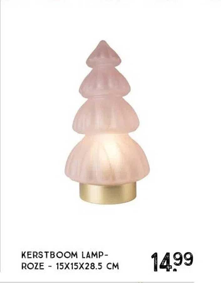 KERSTBOOM LAMP- ROZE