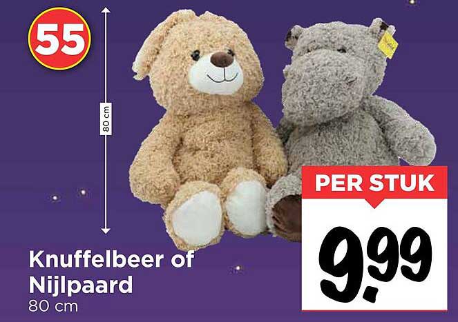 Knuffelbeer of Nijlpaard