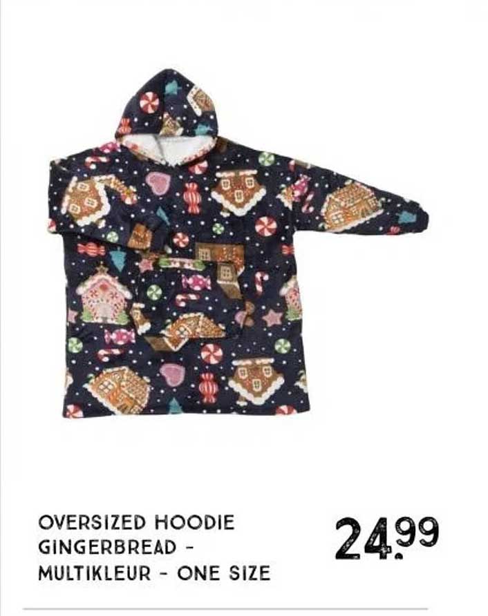 Oversized hoodie gingerbread