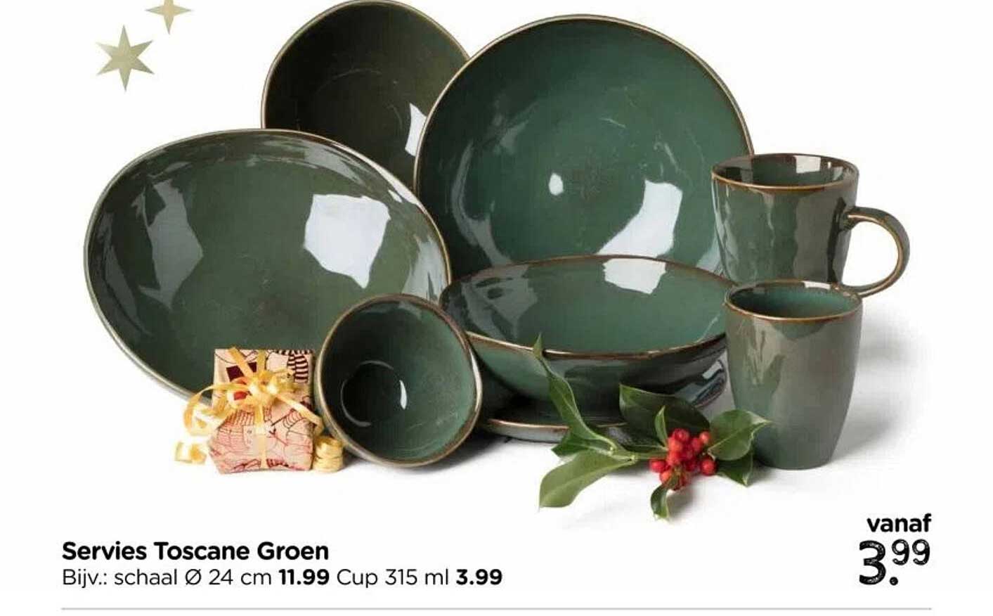 Servies Toscane Groen