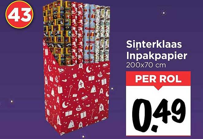 Sinterklaas Inpakpapier