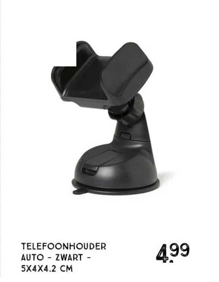 TELEFOONHOLDER AUTO - ZWART