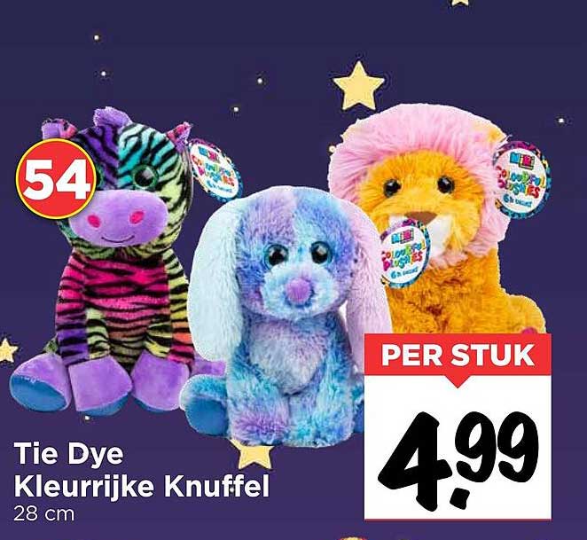 Tie Dye Kleurrijke Knuffel