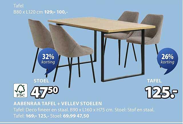 Aabenraa Tafel + Vellev Stoelen