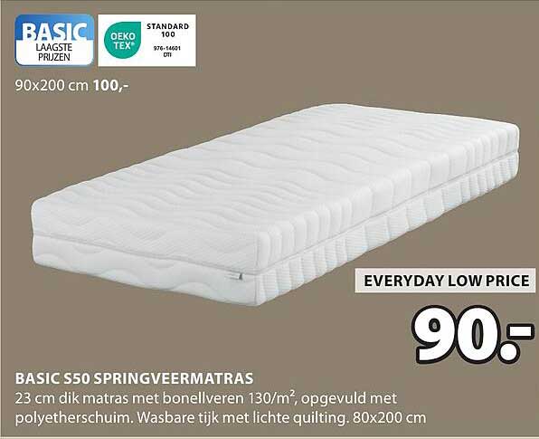 BASIC S50 SPRINGVEERMATRAS