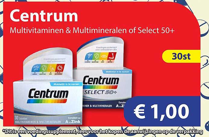 Centrum Multivitaminen & Multimineralen of Select 50+