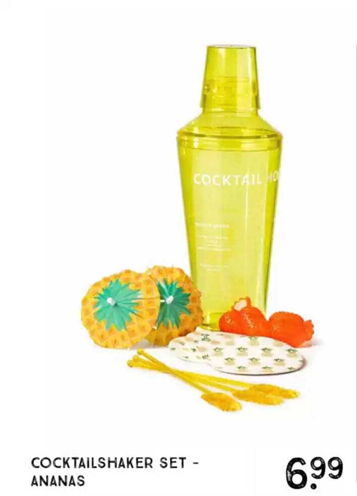 COCKTAILSHAKER SET - ANANAS