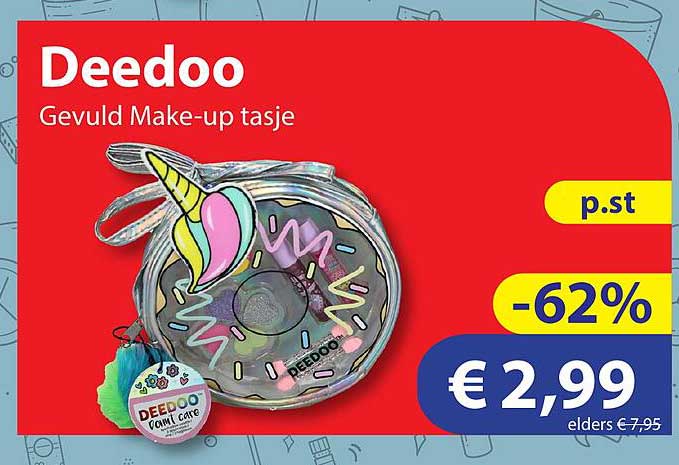 Deedoo Gevuld Make-up tasje