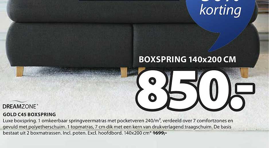 GOLD C45 BOXSPRING