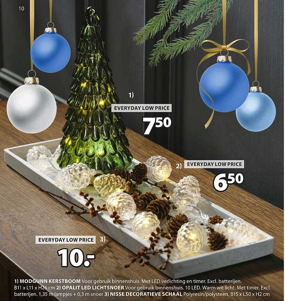 MODGUNN KERSTBOOM  
OPALIT LED LICHTSNOER  
NISSE DECORATIEVE SCHAL 