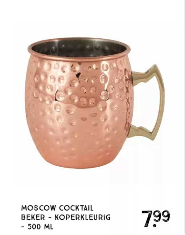 MOSCOW COCKTAIL BEKER - KOPERKLEURIG