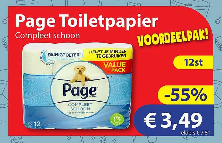 Page Toiletpapier Compleet schoon