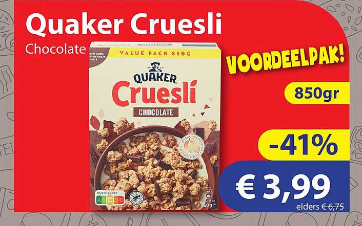 Quaker Cruesli Chocolate