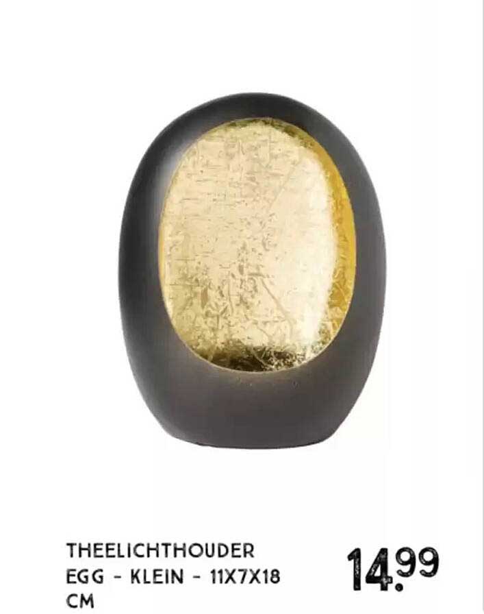 THEELICHTHOUDER EGG - KLEIN