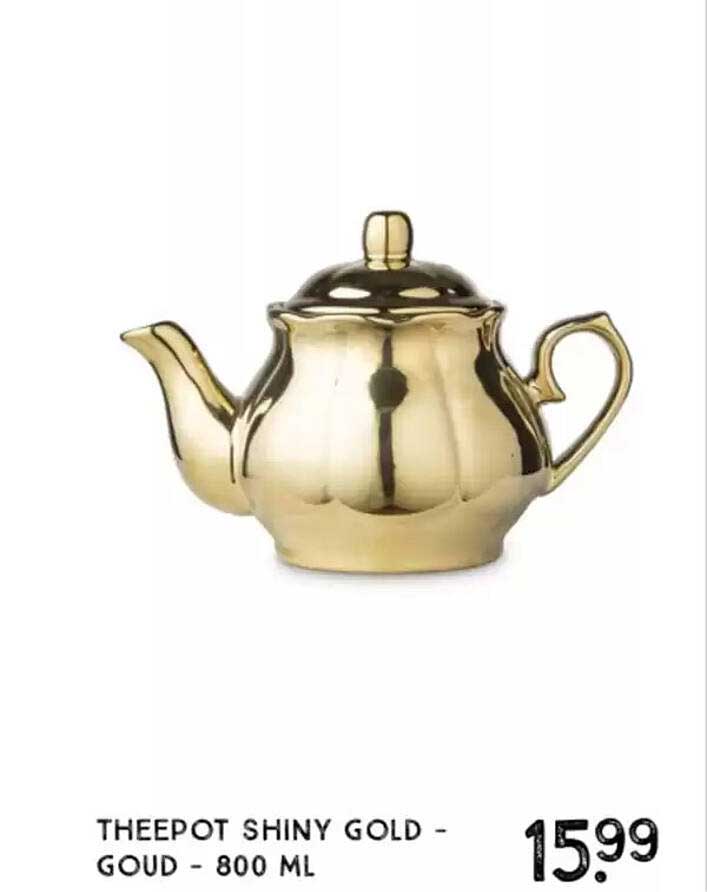 THEEPOT SHINY GOLD - Goud