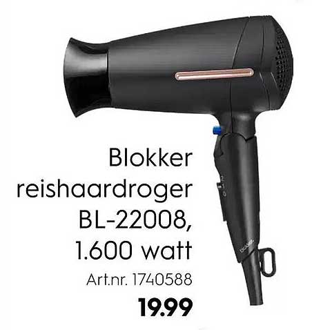 Blokker reishaardroger BL-22008