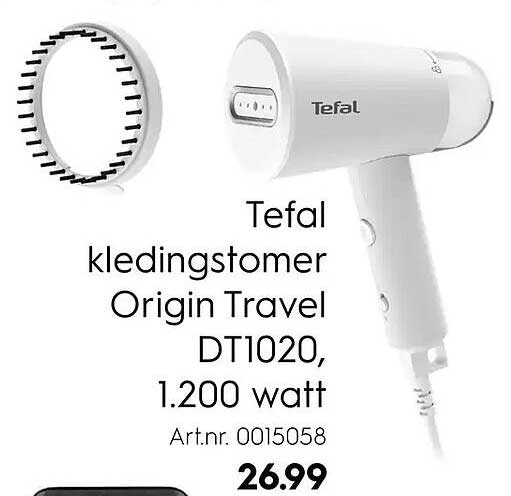 Tefal kledingstomer Origin Travel DT1020