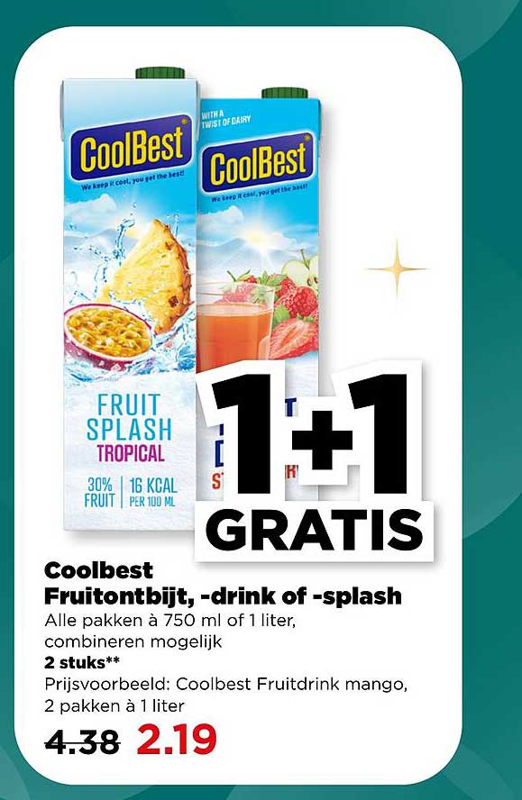 Coolbest Fruitontbijt, -drink of -splash
