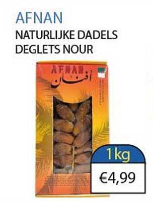 AFNAN NATUURLIJKE DADELS DEGLETS NOUR