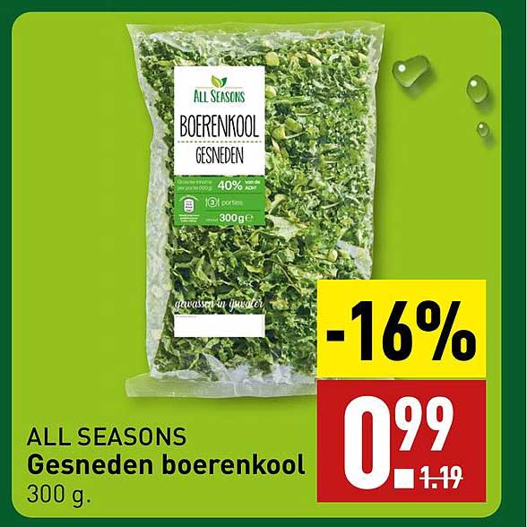 ALL SEASONS Gesneden boerenkool