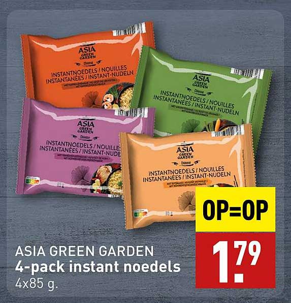 ASIA GREEN GARDEN 4-pack instant noedels