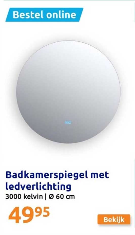 Badkamer spiegel met ledverlichting