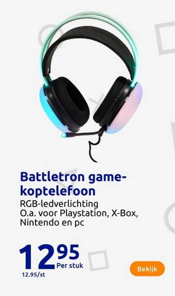 Battletron game-koptelefoon