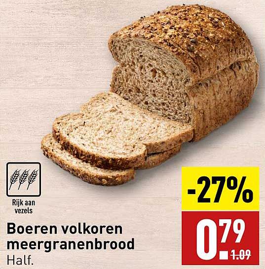 Boeren volkoren meergranenbrood