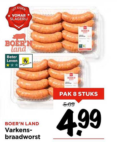 BOER'N LAND Varkensbraadworst