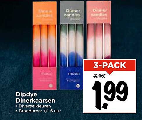 Dipdye Dinerkaarsen