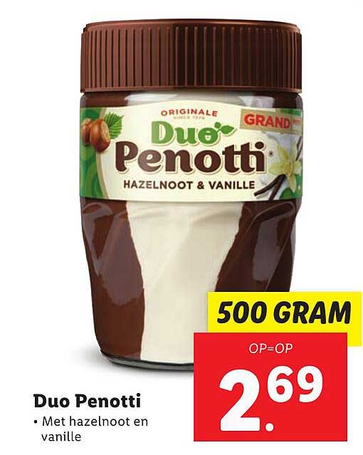 Duo Penotti Hazelnoot & Vanille