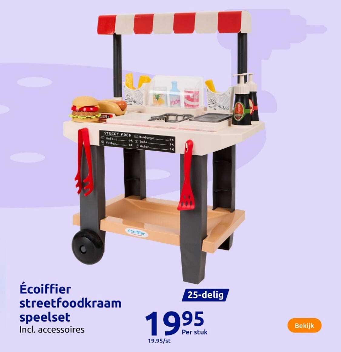 Écoiffier streetfoodkraam spe set