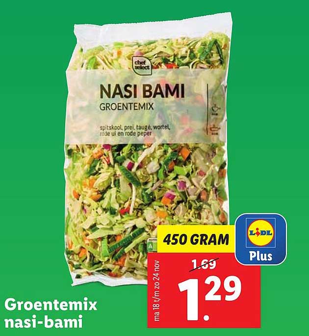 Groentemix nasi-bami