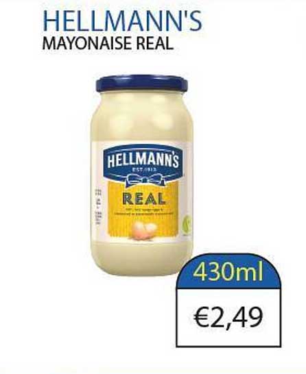 HELLMANN'S MAYONAISE REAL