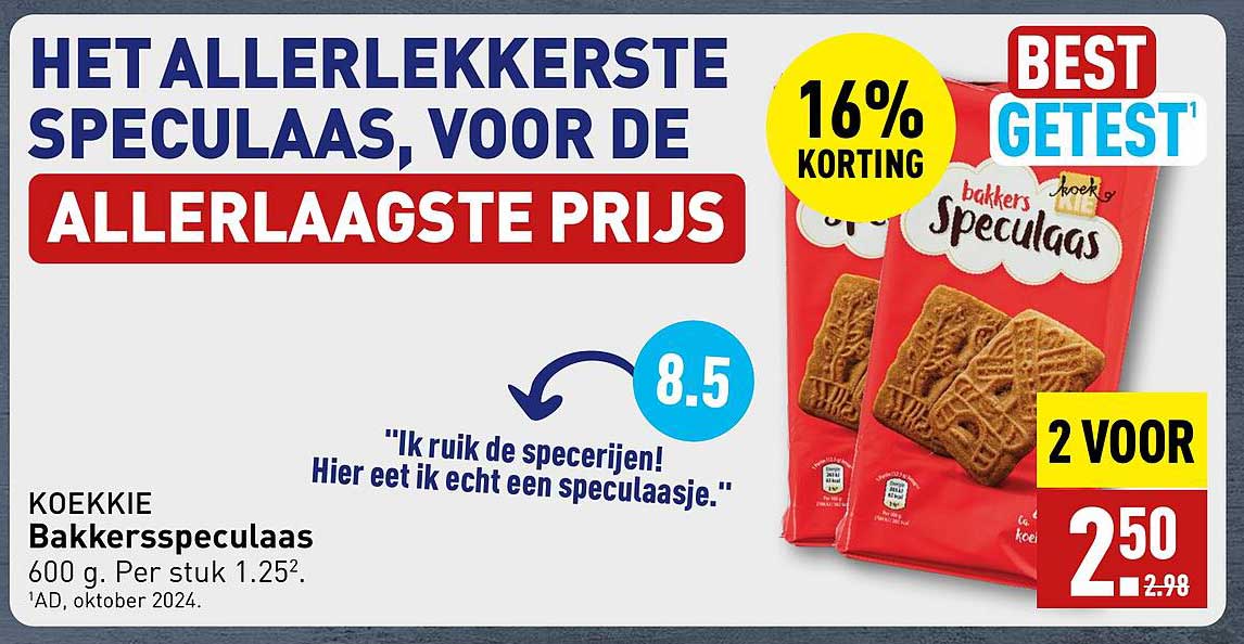 HET ALLERLEKKERSTE SPECULAAS, VOOR DE ALLERLAAGSTE PRIJS