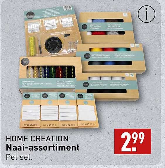 HOME CREATION Naai-assortiment