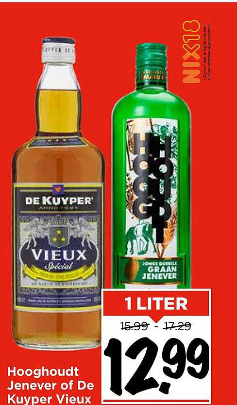 Hooghoudt Jenever of De Kuyper Vieux