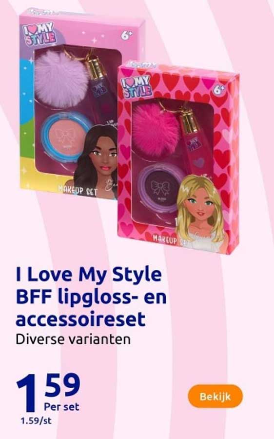 I Love My Style BFF lipgloss- en accessoireset