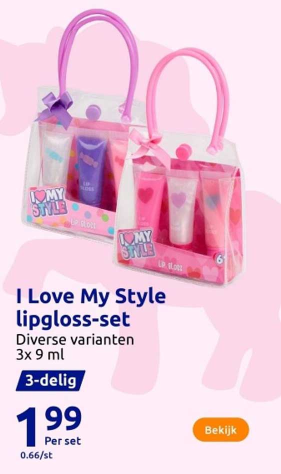 I Love My Style lipgloss-set