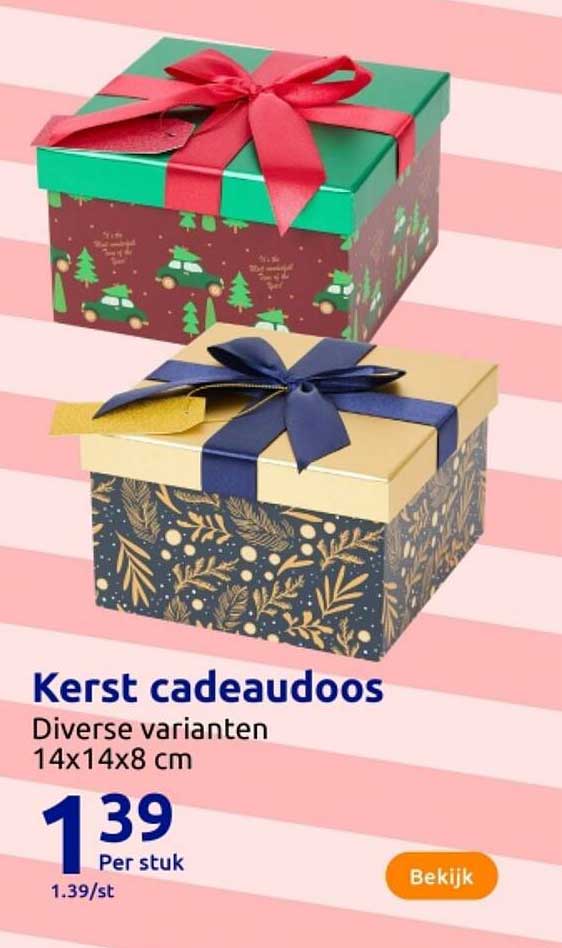 Kerst cadeau doos