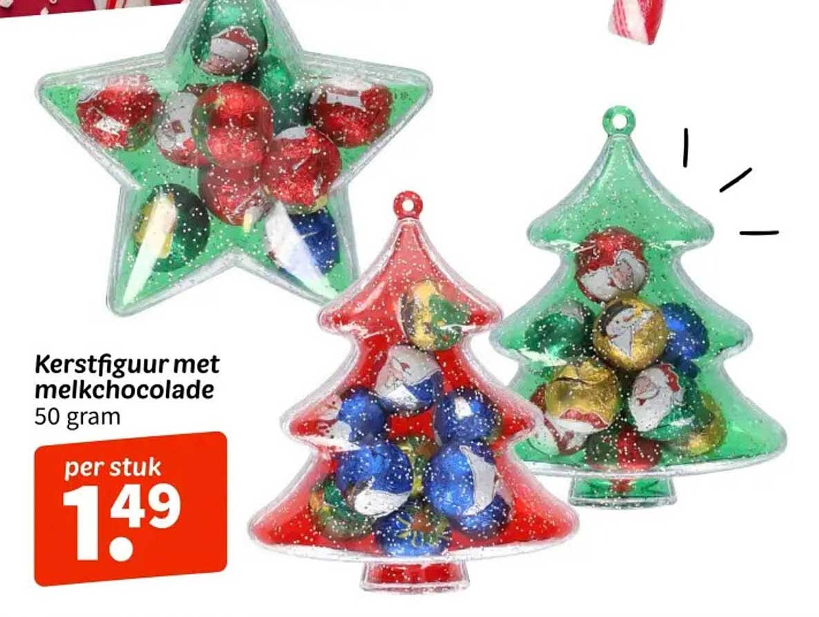 Kerstfiguur met melkchocolade