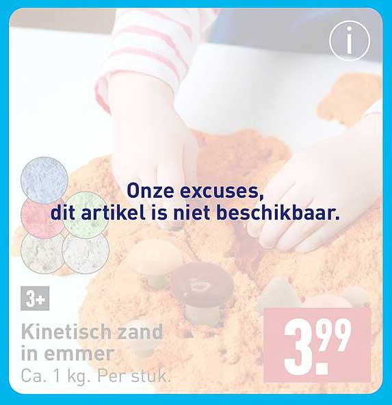 Kinetisch zand in emmer