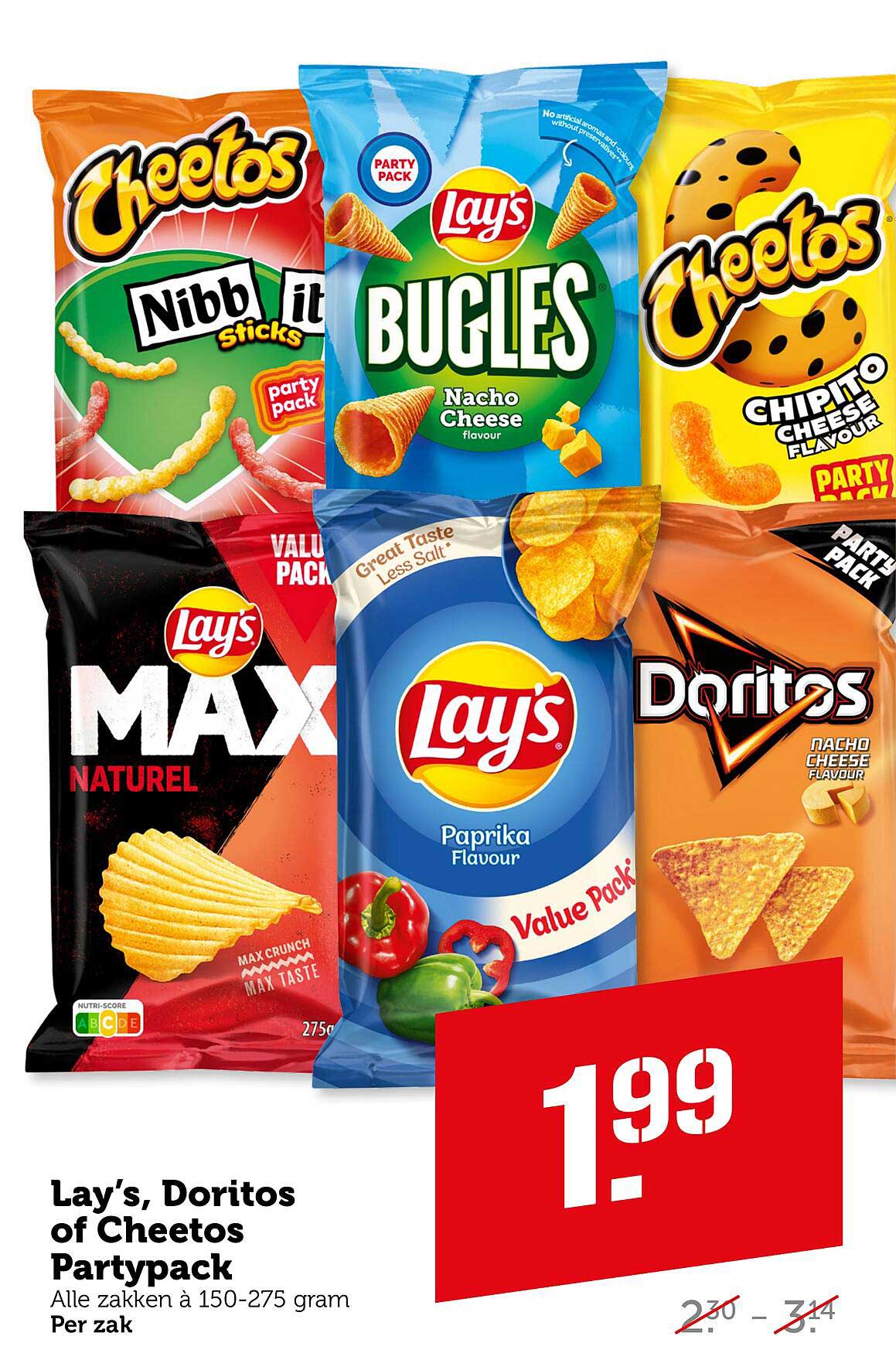 Lay's, Doritos of Cheetos Partypack