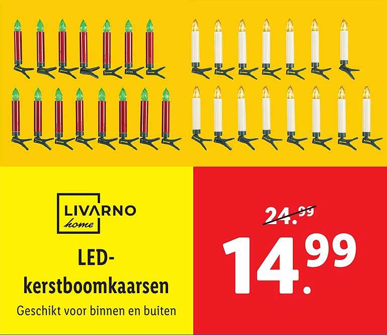 LIVARNO home LED-kerstboomkaarsen