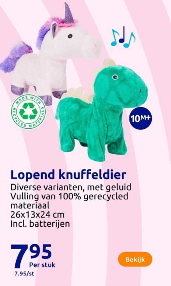 Lopend knuffeldier