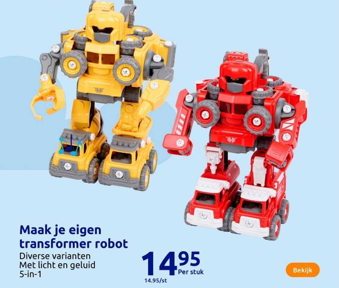 Maak je eigen transformer robot